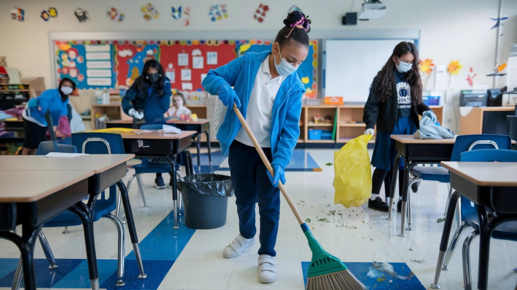 General Cleaning of Classrooms and Offices
